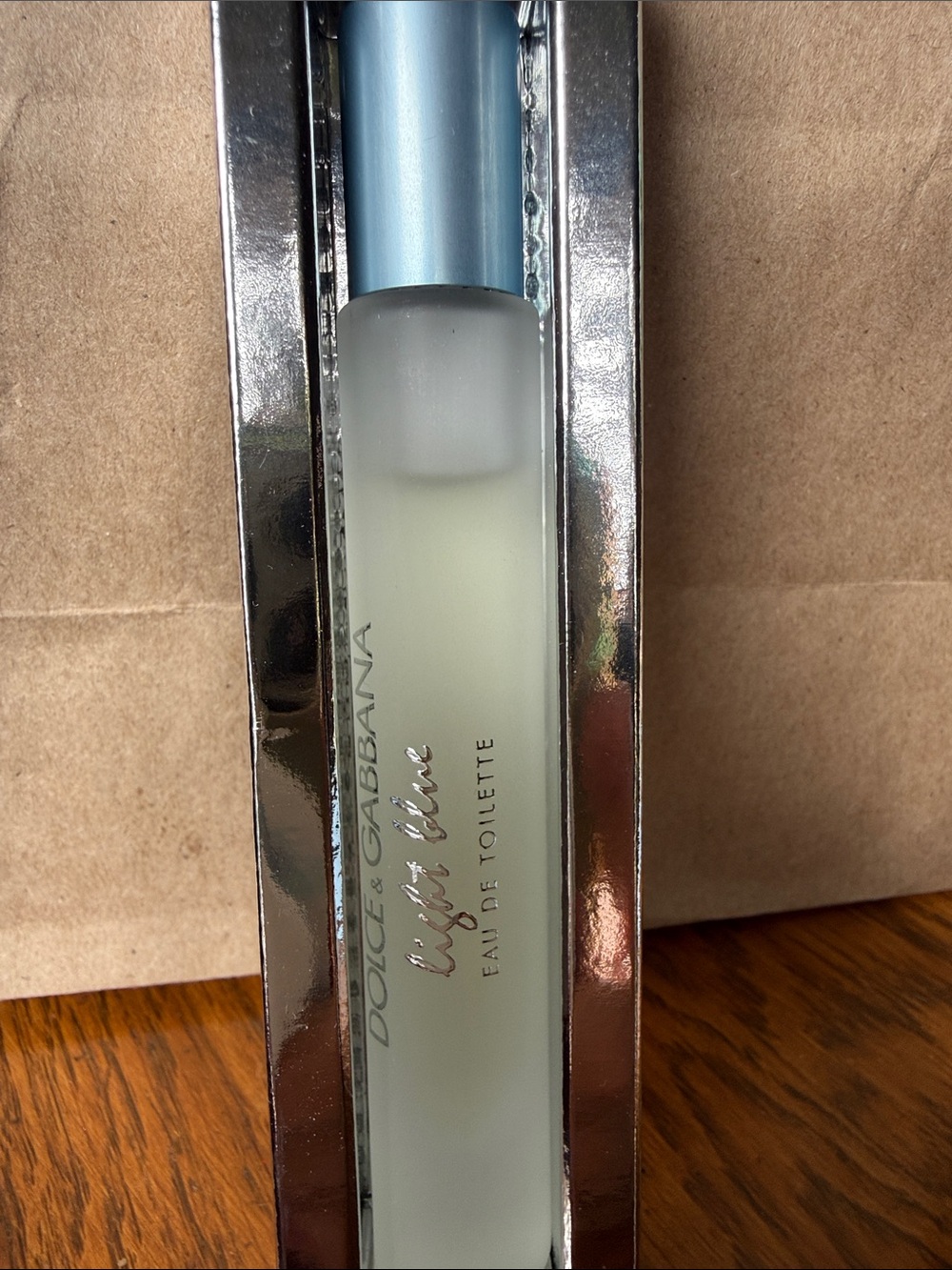 Dolce & Gabbana Light Blue Body Moisturizer - Silver Trim, Powder Blue Cap